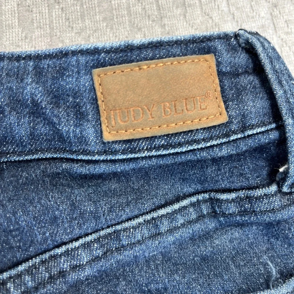 Judy Blue High Rise Ankle Fray Hem Women 7/28(27X27 skinny Slim Sexy Dress Jeans